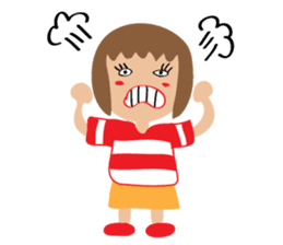 Children's Painting girl style (English) sticker #11922920