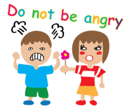 Children's Painting girl style (English) sticker #11922921