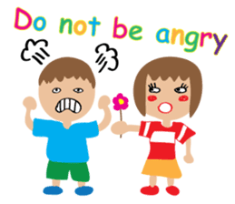 Children's Painting girl style (English) sticker #11922921