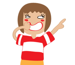 Children's Painting girl style (English) sticker #11922922