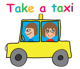 Children's Painting girl style (English) sticker #11922925