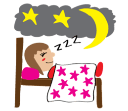 Children's Painting girl style (English) sticker #11922927