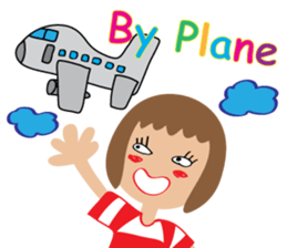 Children's Painting girl style (English) sticker #11922929