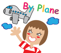 Children's Painting girl style (English) sticker #11922929