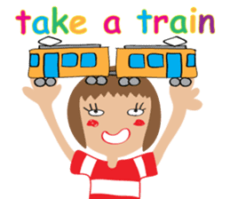 Children's Painting girl style (English) sticker #11922930