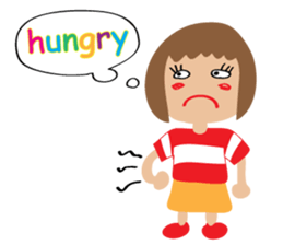 Children's Painting girl style (English) sticker #11922935