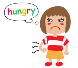 Children's Painting girl style (English) sticker #11922935