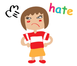 Children's Painting girl style (English) sticker #11922936