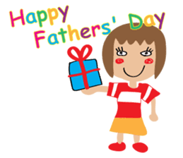 Children's Painting girl style (English) sticker #11922938