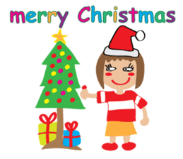 Children's Painting girl style (English) sticker #11922940