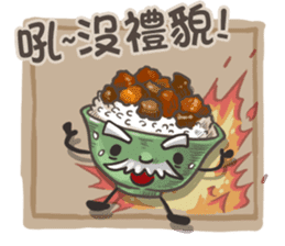 Taiwanese foods are friends 3 sticker #11923263