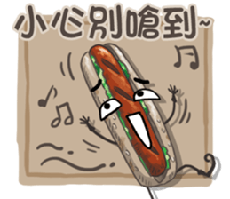 Taiwanese foods are friends 3 sticker #11923270