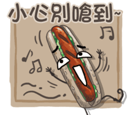 Taiwanese foods are friends 3 sticker #11923270