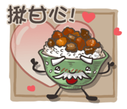 Taiwanese foods are friends 3 sticker #11923277