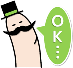 FINGER FAMILY yubi-nin 2 "FATHER" sticker #11923467