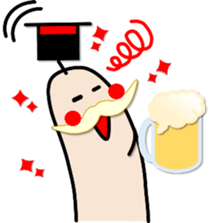 FINGER FAMILY yubi-nin 2 "FATHER" sticker #11923494