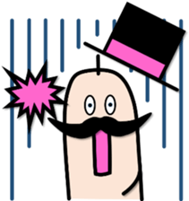 FINGER FAMILY yubi-nin 2 "FATHER" sticker #11923495