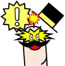 FINGER FAMILY yubi-nin 2 "FATHER" sticker #11923496