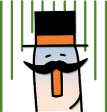 FINGER FAMILY yubi-nin 2 "FATHER" sticker #11923500