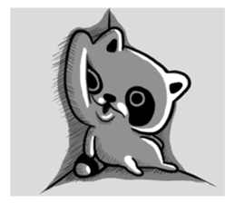 BonBon Raccoon life 3 sticker #11923938