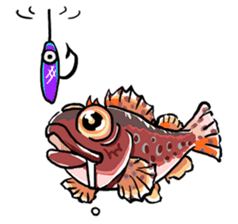 tasty fishes Sticker sticker #11925767