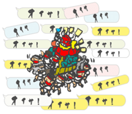 Chibi Yamakasa balloon Sticker2 sticker #11926478