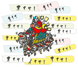 Chibi Yamakasa balloon Sticker2 sticker #11926478