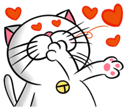 Stupid Fat White Cat 3 sticker #11926630