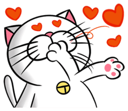 Stupid Fat White Cat 3 sticker #11926630