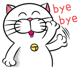 Stupid Fat White Cat 3 sticker #11926640