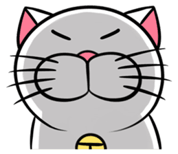 Stupid Fat White Cat 3 sticker #11926668