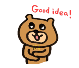 It's a bear. sticker #11927110