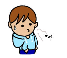 Ah-chan & Ka-kun sticker #11928531