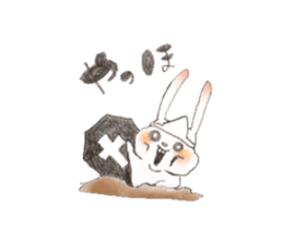 BOOO!Ghost Rabbit sticker #11928612