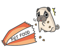 A Little Pug !!! sticker #11928738