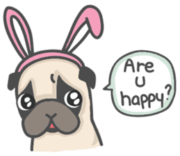 A Little Pug !!! sticker #11928746