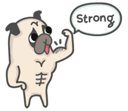 A Little Pug !!! sticker #11928754