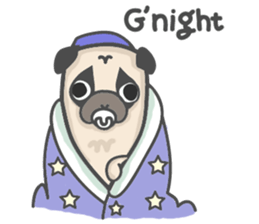 A Little Pug !!! sticker #11928768