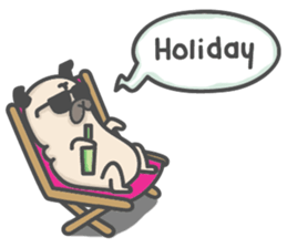 A Little Pug !!! sticker #11928769