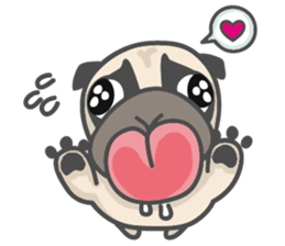 A Little Pug !!! sticker #11928771