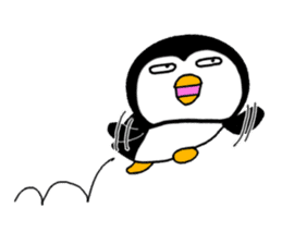I Penguin 3 aizuchi sticker #11929542