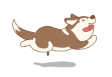 Taro Siberian Husky 1 (animated ver.) sticker #11929896