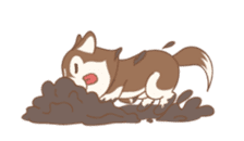 Taro Siberian Husky 1 (animated ver.) sticker #11929900