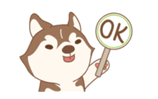 Taro Siberian Husky 1 (animated ver.) sticker #11929908