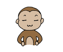 lovely funny monkey sticker #11929978