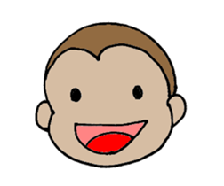 lovely funny monkey sticker #11929979