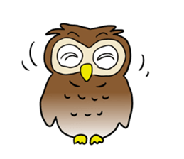 Conversation of a cute owl sticker #11930470
