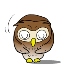 Conversation of a cute owl sticker #11930473