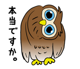 Conversation of a cute owl sticker #11930494