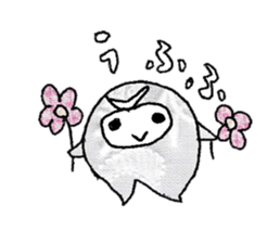 Lovely polite owl sticker #11930743